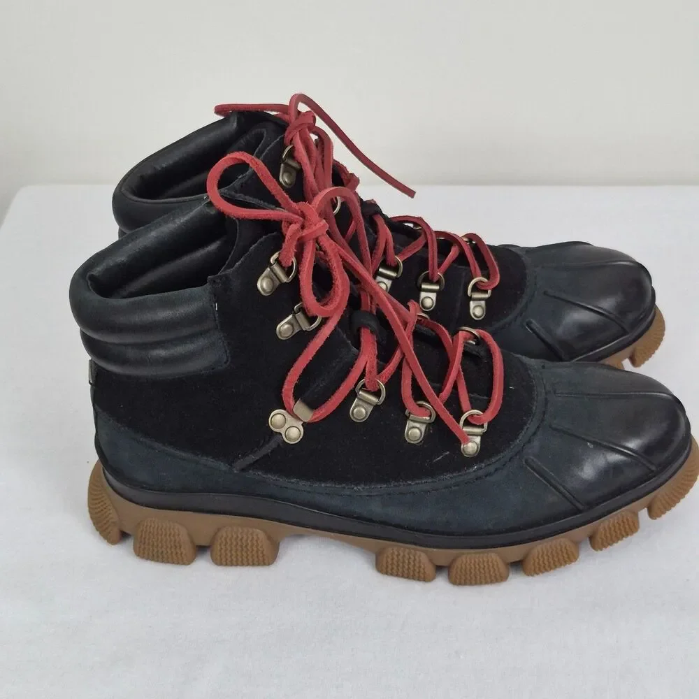 Sperry Top Sider  sz 9 The Summit Snow Boot Navy Leather Waterproof Hiking Trek
